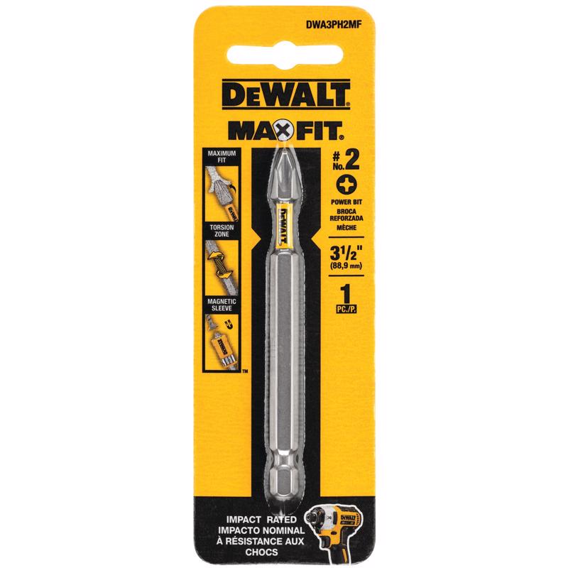 DeWalt DWA3PH2MF Max Fit Phillips Screwdriver Bit, #2 x 3.5 Inch