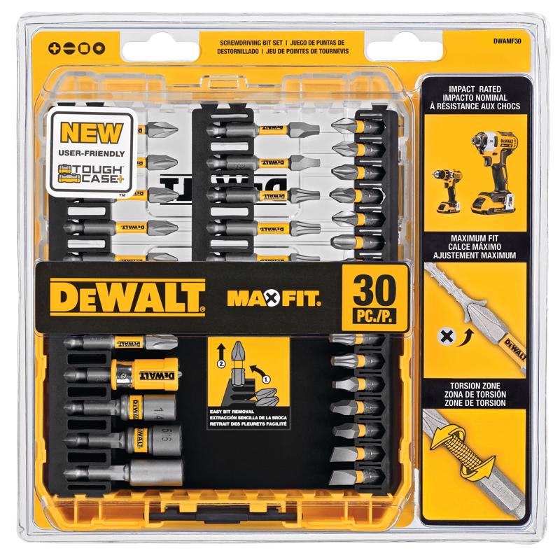 DeWalt DWAMF30 Maxfit Screwdriver Bit Set, 1/4 Inch