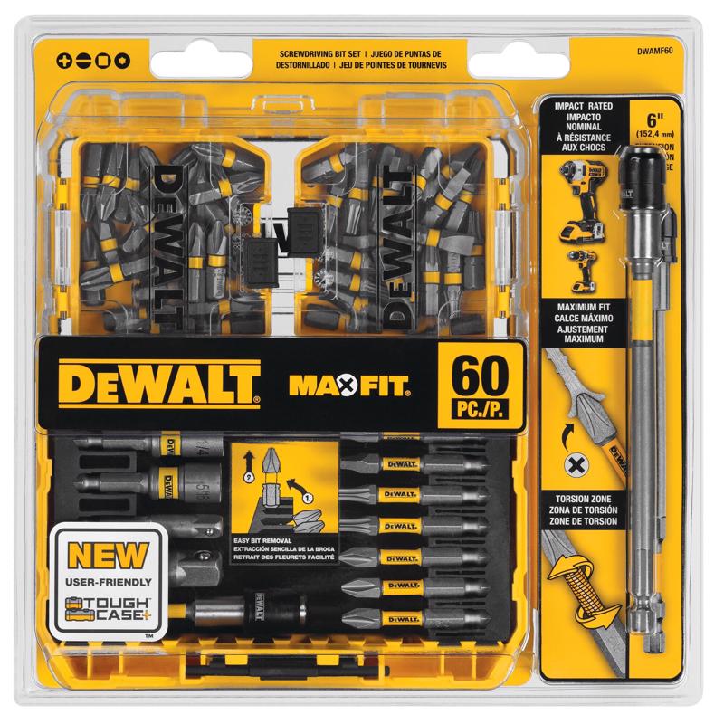 DeWalt DWAMF60 Maxfit Screwdriver Bit Set, Steel