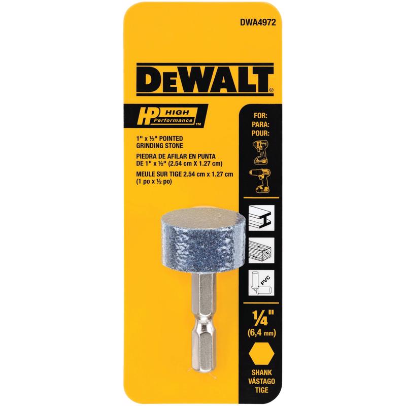 DeWalt DWA4972 HP Cylindrical Grinding Point Cylinder, 1/2 Inch x 1 Inch