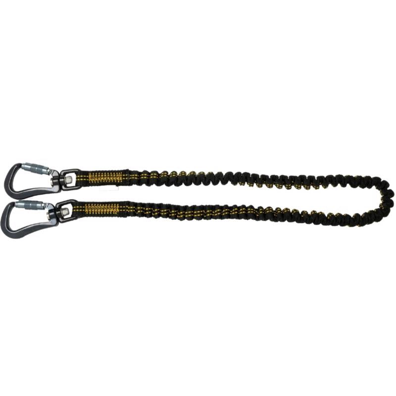 DeWalt DXDP721510 Dual Carabiner Lanyard, Black/Yellow