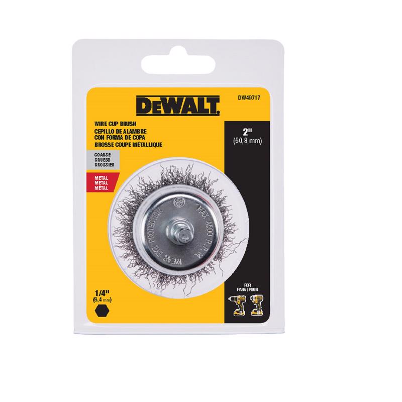 DeWalt DW49717 Wire Cup Brush, Metal, 2 Inch