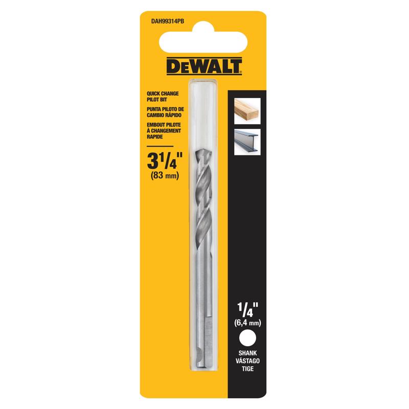 DeWalt DAH99314PB Hole Saw Pilot Bit, 3-1/4 inches