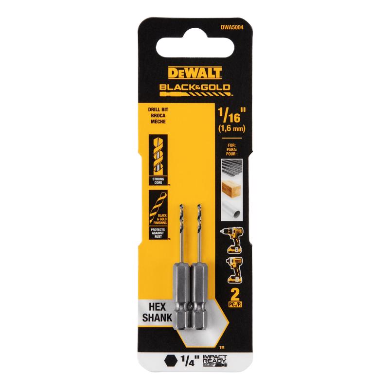 DeWalt DWA5004 Impact Ready Drill Bit, 1/16 Inch