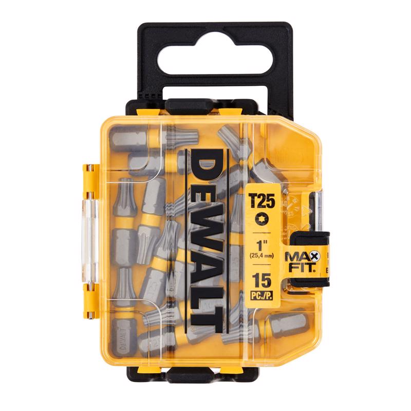 DeWalt DWA1TX25MF15 Max Fit Torx Screwdriver Bit Set, 1 Inch