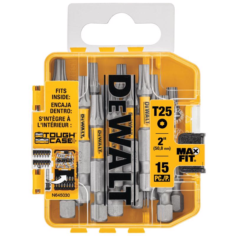 DeWalt DWA2TX25MF15 Max Fit Torx Screwdriver Bit Set, 2 Inch