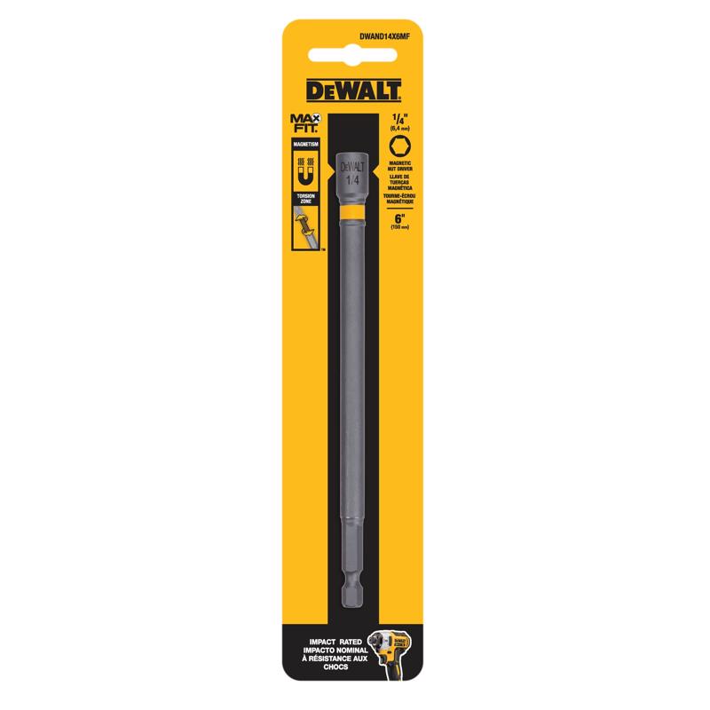 DeWalt DWAND14X6MF Max Fit Nut Driver, 1/4 Inch x 6 Inch