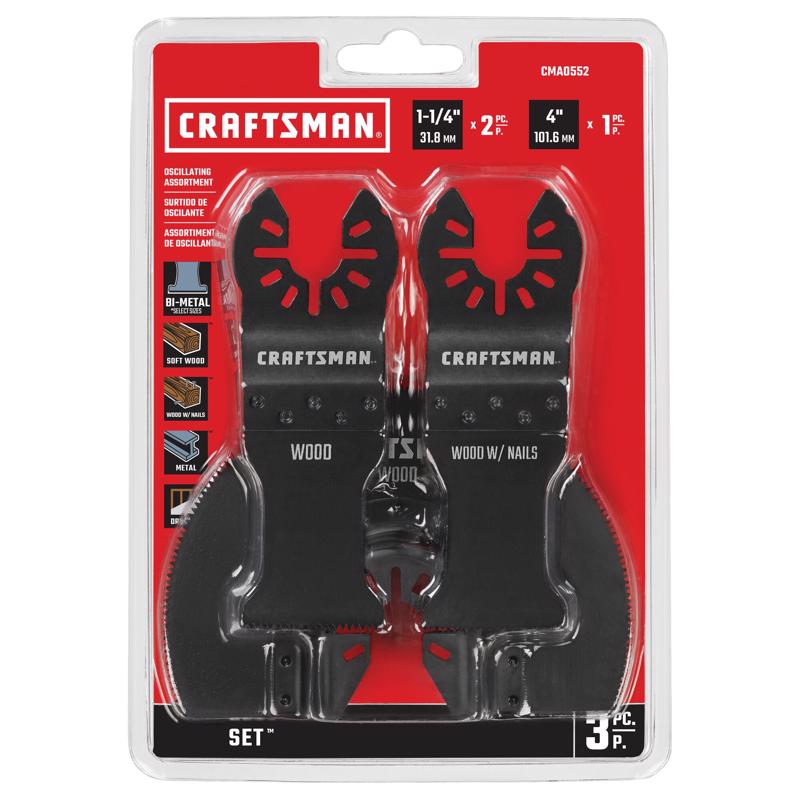 Craftsman CMAO552 Oscillating Blade Set, Bi-Metal