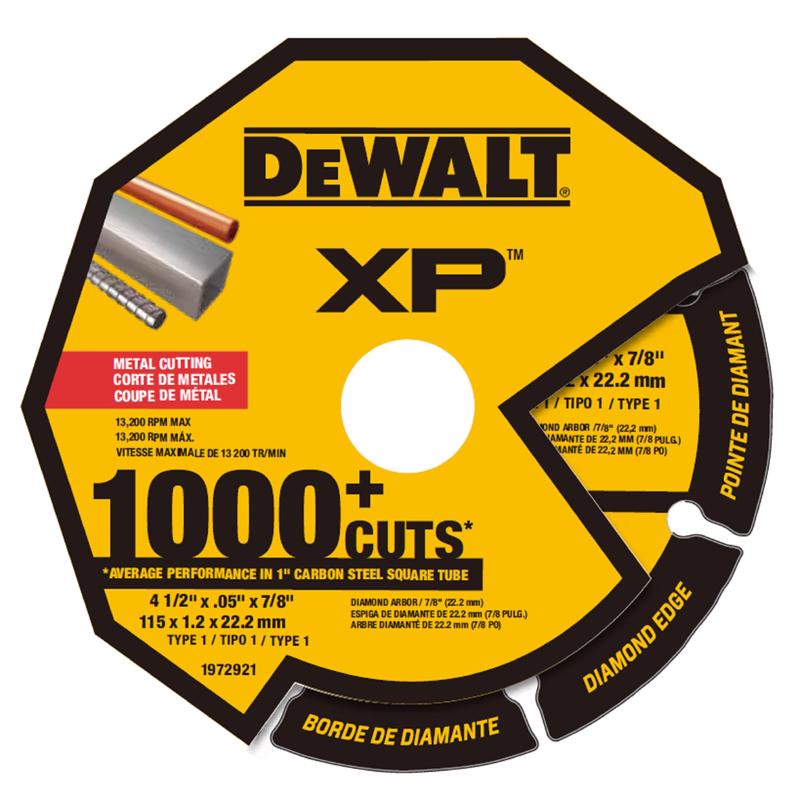 DeWalt DW47450M XP Metal Cutting Wheel, 4-1/2 Inch