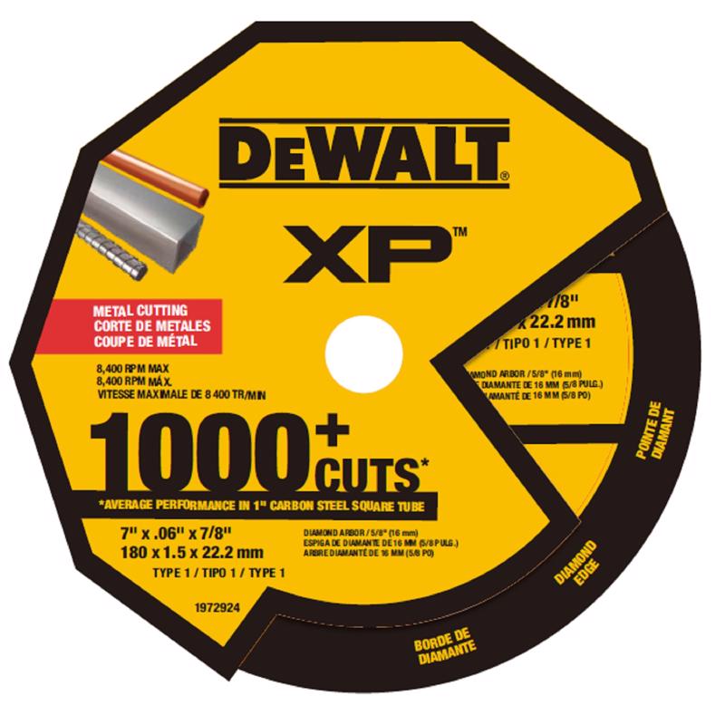 DeWalt DW4770M XP Metal Cutting Wheel, 7 Inch x 7/8 Inch