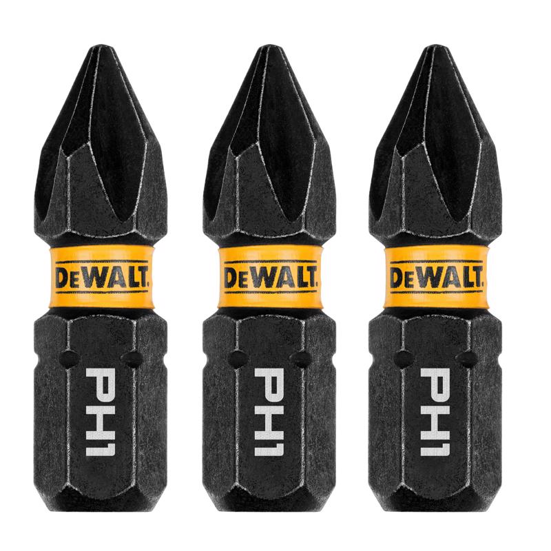 DeWalt DWAF1PH1IR3 FlexTorq Phillips Impact Driver Bit Set, #1 x 1 Inch