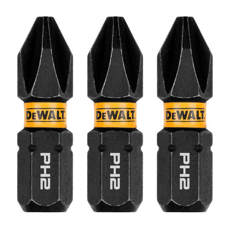 DeWalt DWAF1PH2IR3 FlexTorq Phillips Impact Driver Bit Set, #2 x 1 Inch