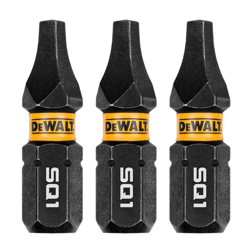 DeWalt DWAF1SQ1IR3 FlexTorq Square Impact Driver Bit Set, #1 x 1 Inch