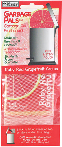 Siege 3702 "Garbage Pals" Garbage Can Fresheners, Ruby Red Grapefruit Aroma