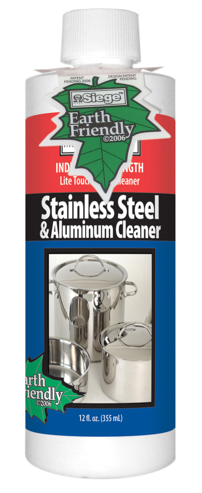 Siege 762L Stainless Steel & Aluminum Cleaner, 12 Oz