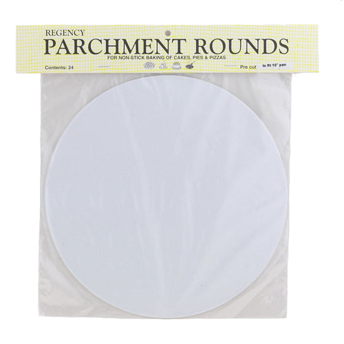 Regency RW1110 Parchment Rounds, 10", 24-Pack