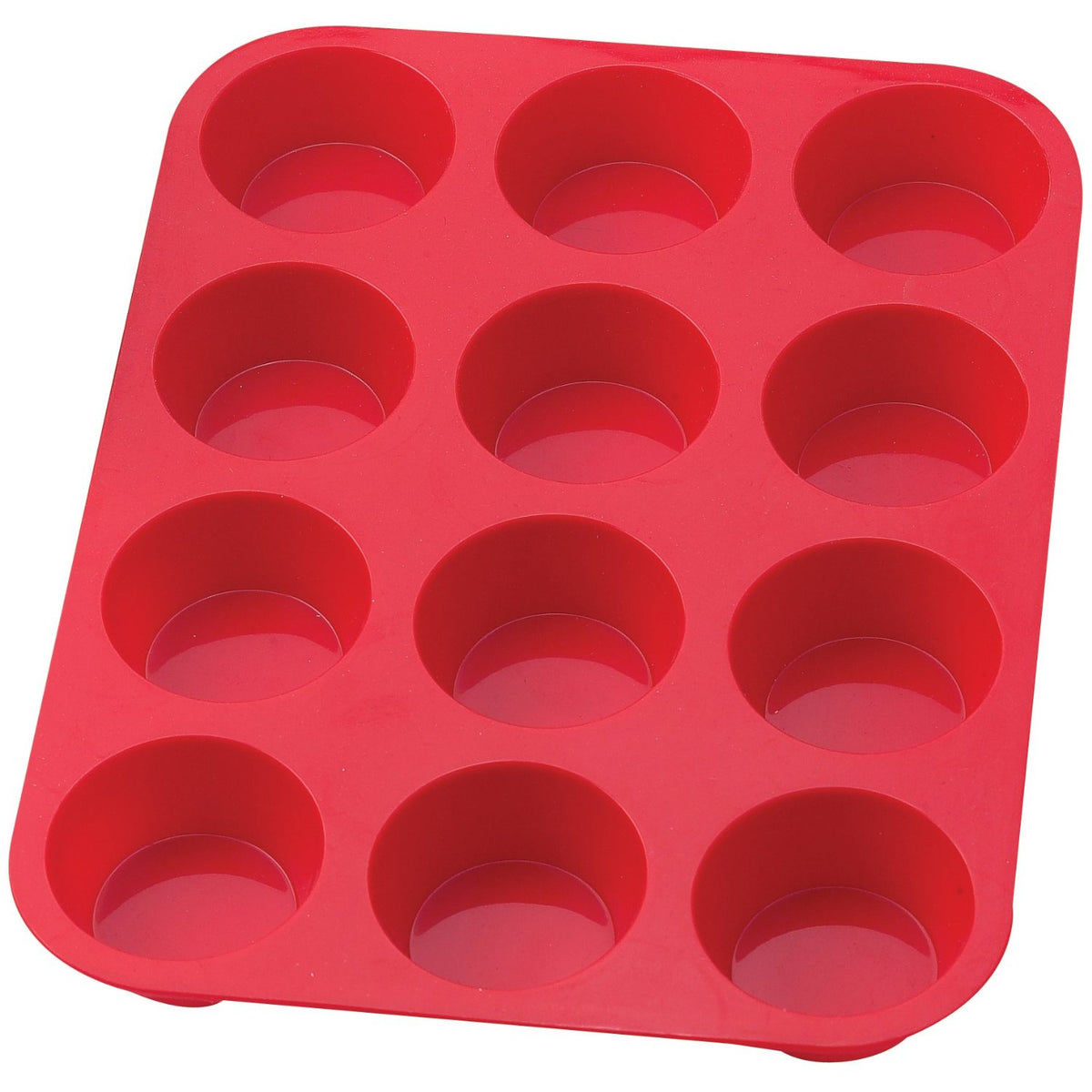 The Essentials 43630 Silicone Muffin Pan, 12 Cup, 13-1/2" x 10" x 1-1/4"
