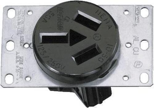 Flush Mount Range Outlet, 3 Pole, shop hardware electrical supplies at ...