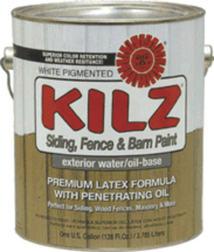 Buy kilz siding fence and barn paint - Online store for all paints, oil- semi trans in USA, on sale, low price, discount deals, coupon code