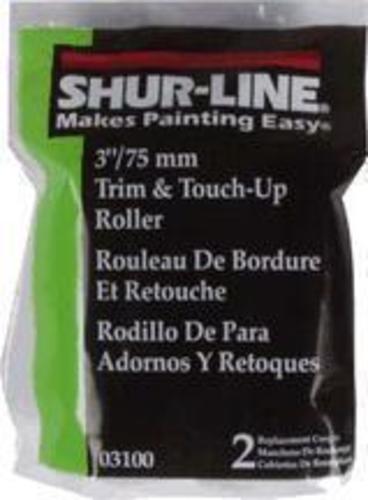 Shur-Line 03100 Trim Roller Covers, 3" x 3/8"