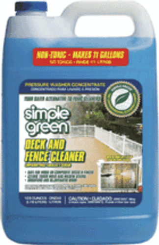 Simple Green 2310000418200 Deck & Fence Pressure Washer Cleaner, 128 Oz