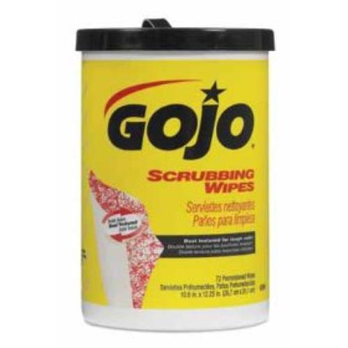 Gojo 6396-06-PDQ Dual Textured Scrubbing Wipes, 72 Count