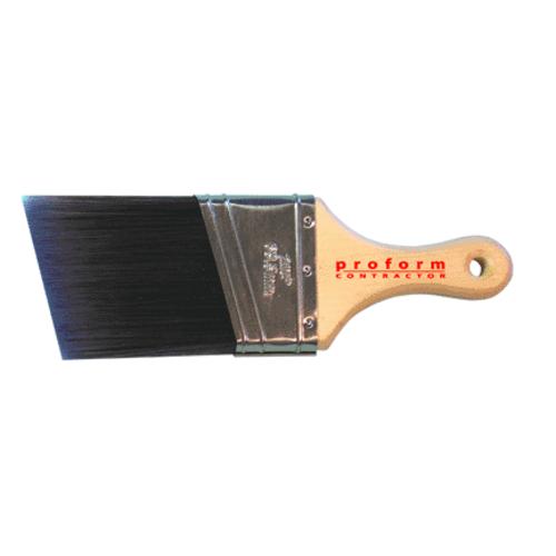 Proform CR2.5AS Angled Cut PBT Paint Brush, Short Handle, 2.5"