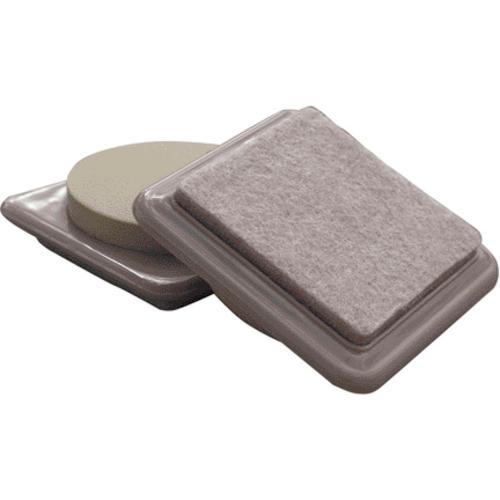 Shepherd Hardware 9369 Slide Glide Square Pad, 3" x 3"