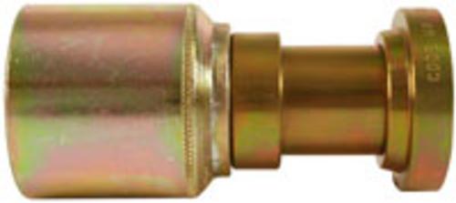 Imperial 93568 Coll-O-Crimp 430 U Series Hose End, 2" x 2", Zinc Plated