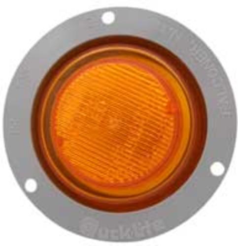 Truck-Lite 80819 LED Clearance/Marker Lamp w/Flange, 2.5", Amber