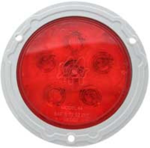 Truck-Lite 82848 6-LED Super-44 Round Stop/Turn/Tail Lamp, 5-1/2", Red