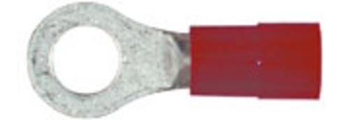 Imperial 71870 Vinyl Insulated Large Gauge Wire Ring Terminal 1/2" - Red Pkg/25