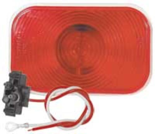 Truck-Lite 81024 Super-45 Rectangular Stop-Only Sealed Lamp, Red