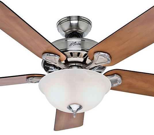 Hunter Fan 53249 Brushed Nickel Ceiling Fan, 52"