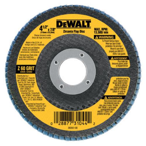 DeWalt DWA8207 Flap Disc, 60Grit, Metal