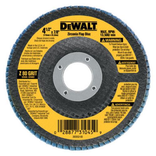 DeWalt DWA8208 Flap Disc, 80 Grit, Metal