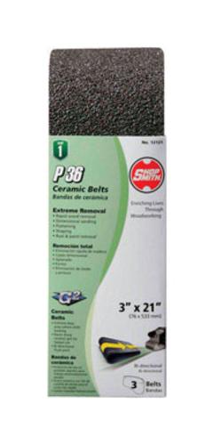 Shopsmith 12121 Ceramic Belt, 3" x 21", 36Grit