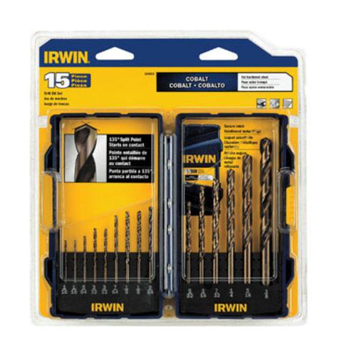 Irwin 316015 Cobalt Drill Bits 15 Piece