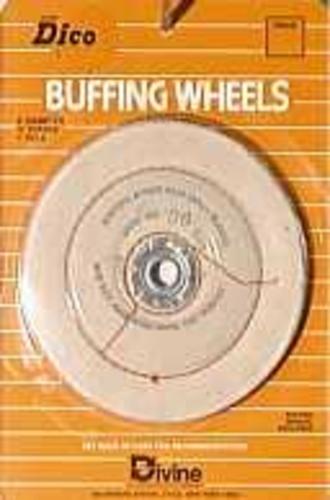 Dico Products 527-36-6 Plastic Buffing Wheel, 1/4", Back