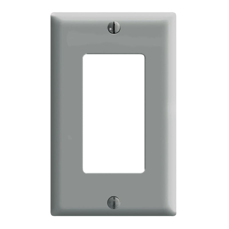 Leviton 80401-GY Decora Decorator Wall Plate, Gray