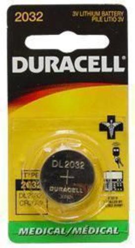 Duracell DL2032BPK Medical Battery, 3 Volt, #2032