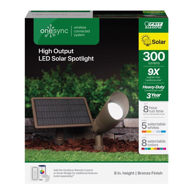 Feit Electric SPOTPANELSYNCRP OneSync LED Solar Spot Light Kit, 300 Lumens