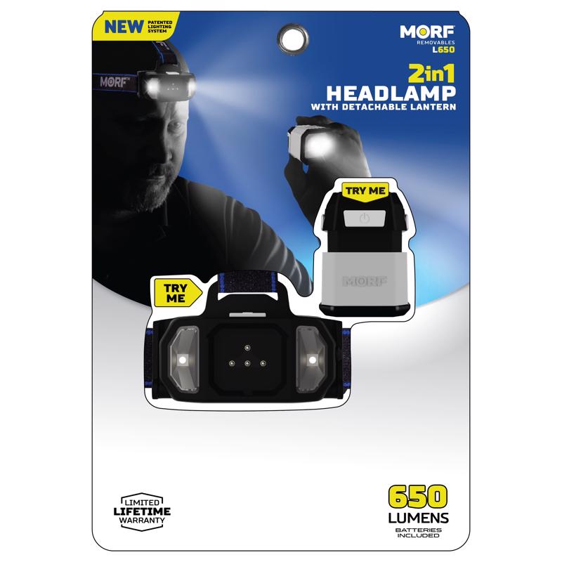 Police Security 98849 MORF LED Head Lamp, Black, 650 Lumens