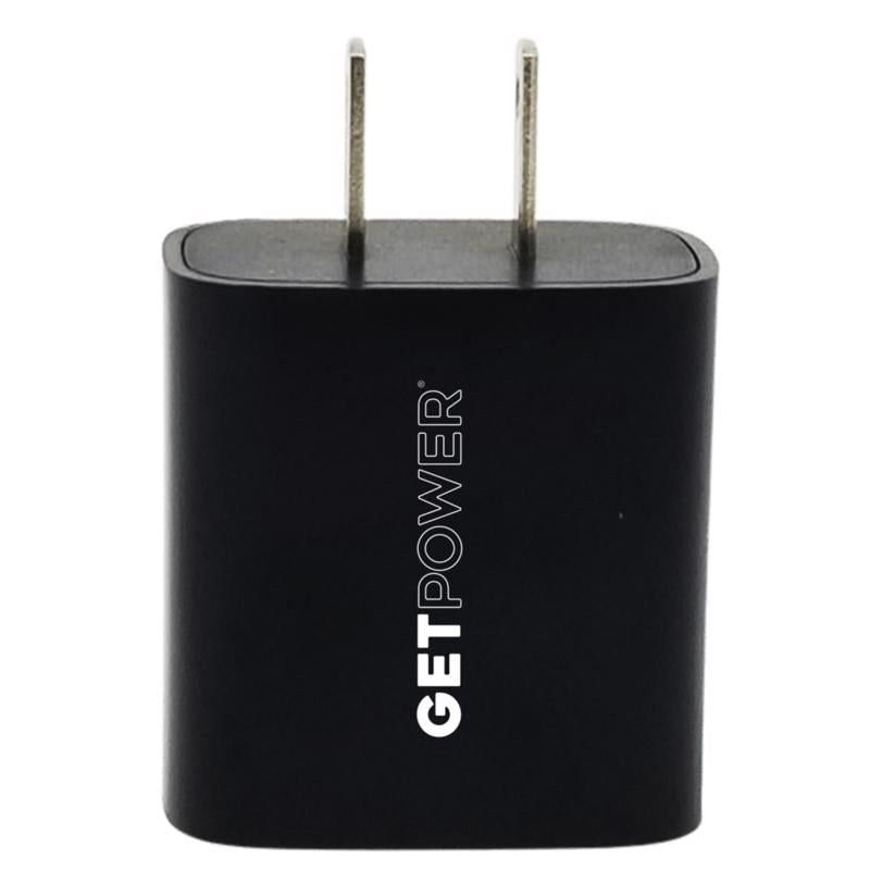 GetPower CWP-2USBACPD USB PD Charger, Black, 18 Watts