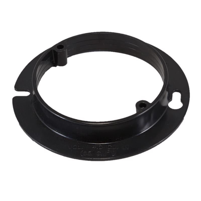 Cantex EZ03YC EZ Box Round Mud Ring, Black, PVC