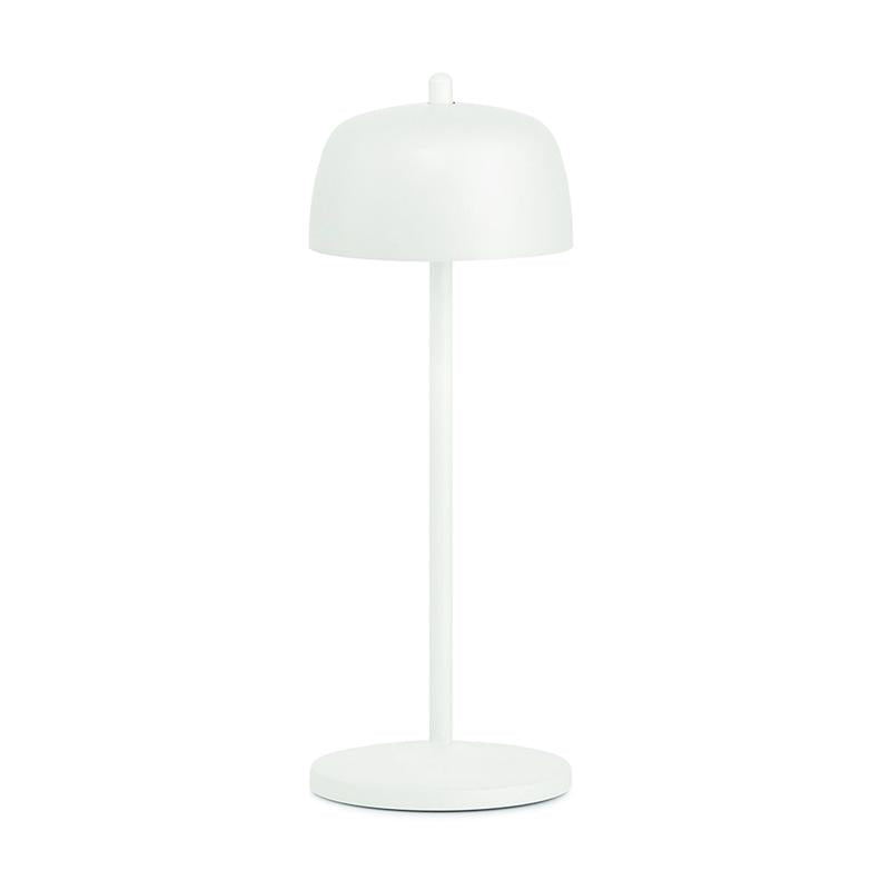 Zafferano LD1000B3 Theta Cordless Desk Lamp, White, 11.8 inches