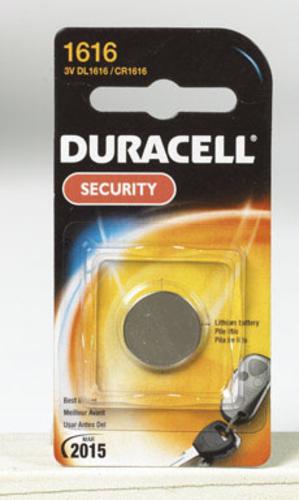 Duracell DL1616BPK Security Battery, 3 Volt,  #1616