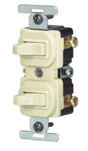 Leviton S01-05243-0IS 3-Way Combination Switch, 15amp