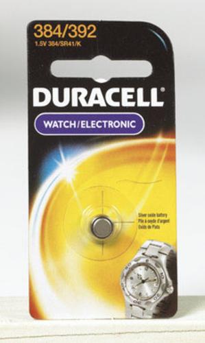 Duracell D384/392PK Watch & Electronic Battery, 1.5 Volt