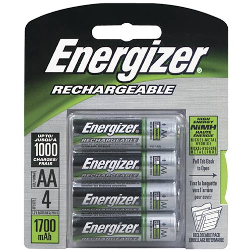 Energizer NH15BP-4 Rechargeable Battery, AA